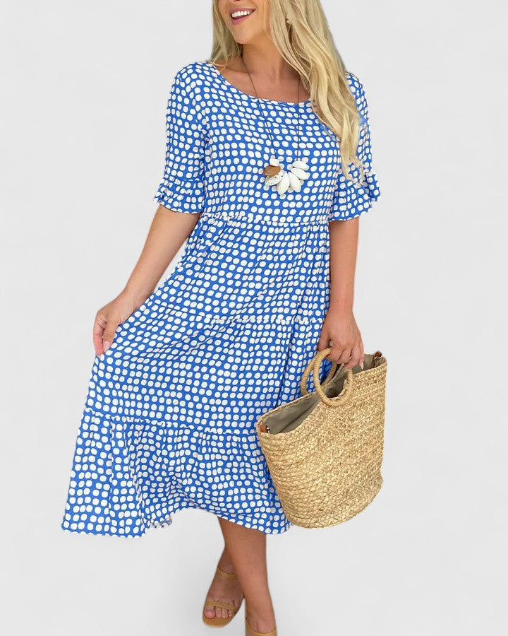 Anastasia - Comfortable Summer Dress – Blue | The Bellemont Sisters Australia