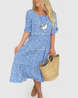 Anastasia - Comfortable Summer Dress – Blue | The Bellemont Sisters Australia