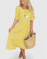 Anastasia - Comfortable Summer Dress – Yellow | The Bellemont Sisters Australia