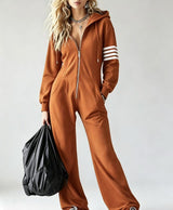 Beatrice™ Retro Jumpsuit – Orange | The Bellemont Sisters Australia