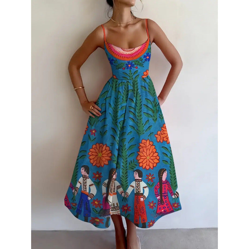Velorina | Folk Garden Midi Dress | The Bellemont Sisters Australia
