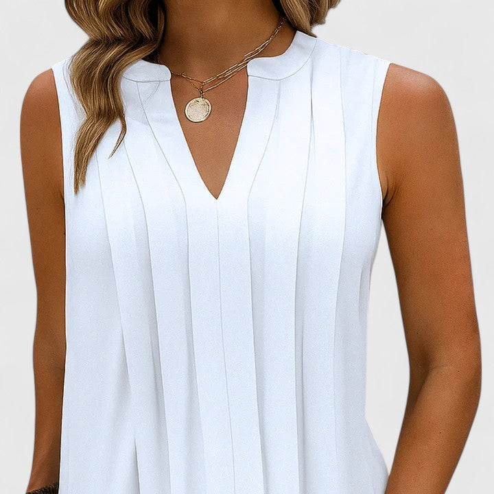 Clarhild | Elegant Flattering Dress With V-Neck | The Bellemont Sisters Australia