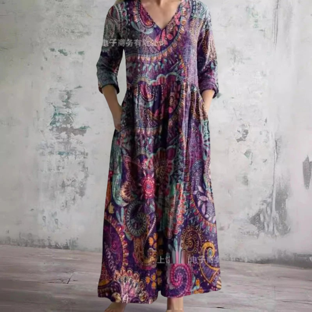 Mandy™ | Floral Summer Dress – Purple | The Bellemont Sisters Australia