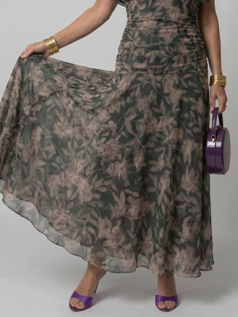 Calen™ Off Shoulder Flow Midi Dress | The Bellemont Sisters Australia