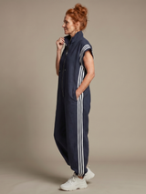 Lark | Zip Front Stripe Panel Jumpsuit | The Bellemont Sisters Australia