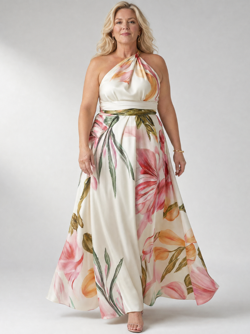 Amiel™ Light Floral Maxi Dress | The Bellemont Sisters Australia