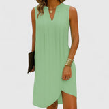 Clarhild | Elegant Flattering Dress With V-Neck | The Bellemont Sisters Australia