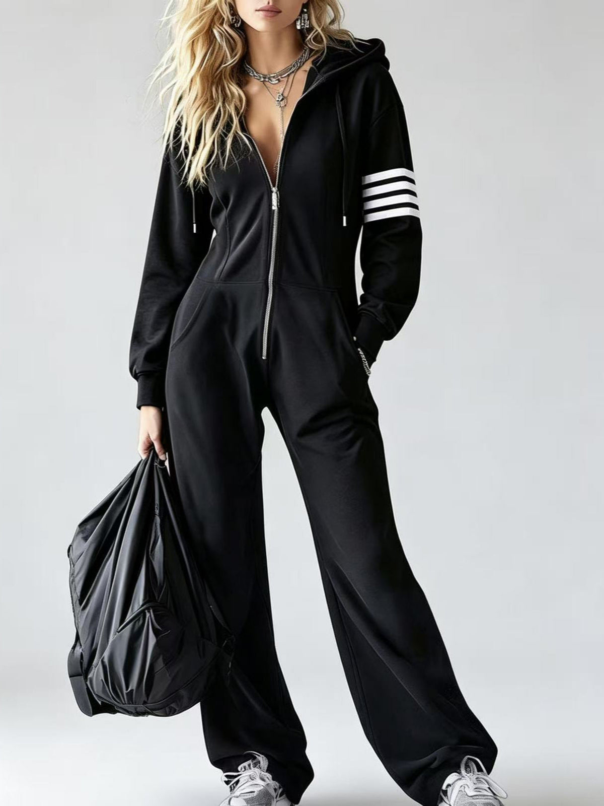Beatrice™ Retro Jumpsuit – Black | The Bellemont Sisters Australia
