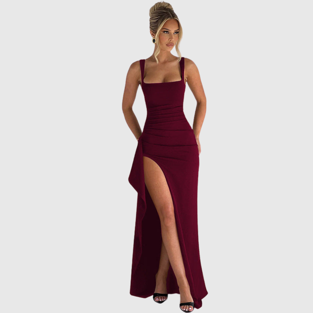 Cell | Elegant Formal Slip Maxi Dress With Open Back | The Bellemont Sisters Australia