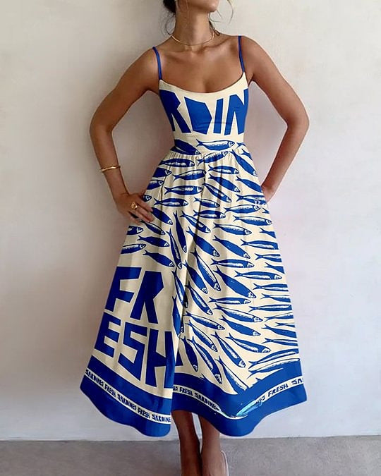 Hadleigh | Coastal Market Midi Dress | The Bellemont Sisters Australia