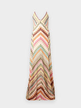 Mariana | Multicolor Knit V-Neck Maxi Dress | The Bellemont Sisters Australia