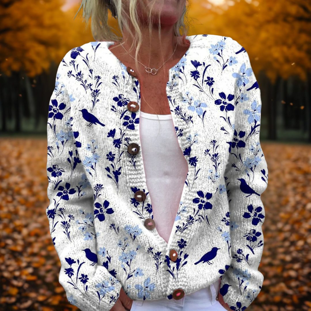 Maylee | Vintage Flowers Cardigan – Multicolour | The Bellemont Sisters Australia