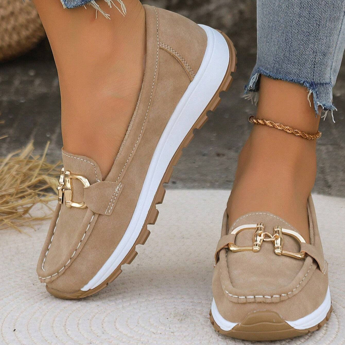 Ellie - Flat Moccasins with Buckle | The Bellemont Sisters Australia
