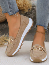 Ellie | Classic Comfortable Loafers – Khaki | The Bellemont Sisters Australia