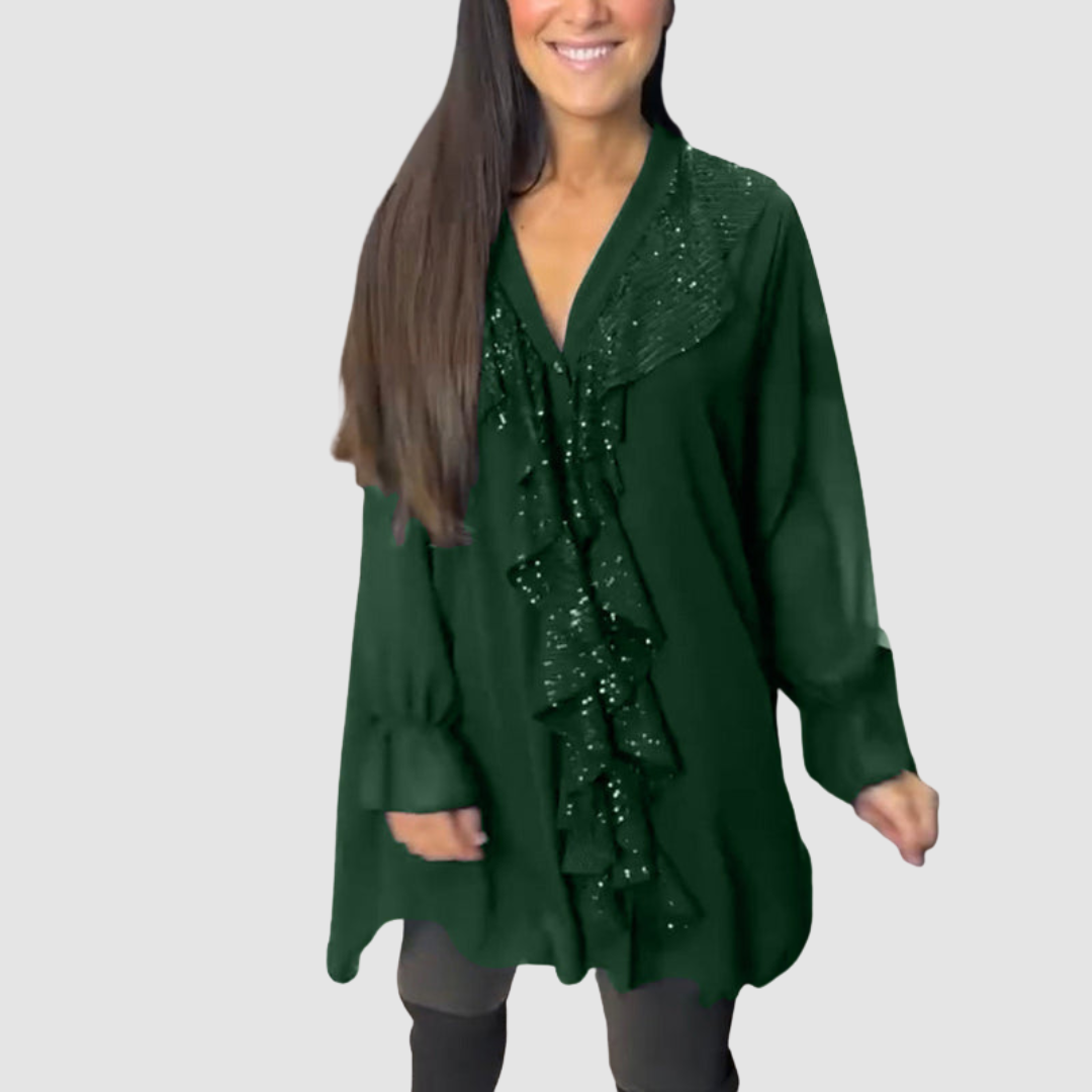 Elain™ Elegant Ruffled Blouse | The Bellemont Sisters Australia