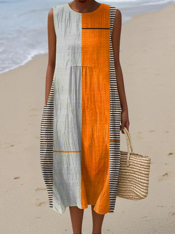May™ Colorblock Midi Dress – Multicolor | The Bellemont Sisters Australia