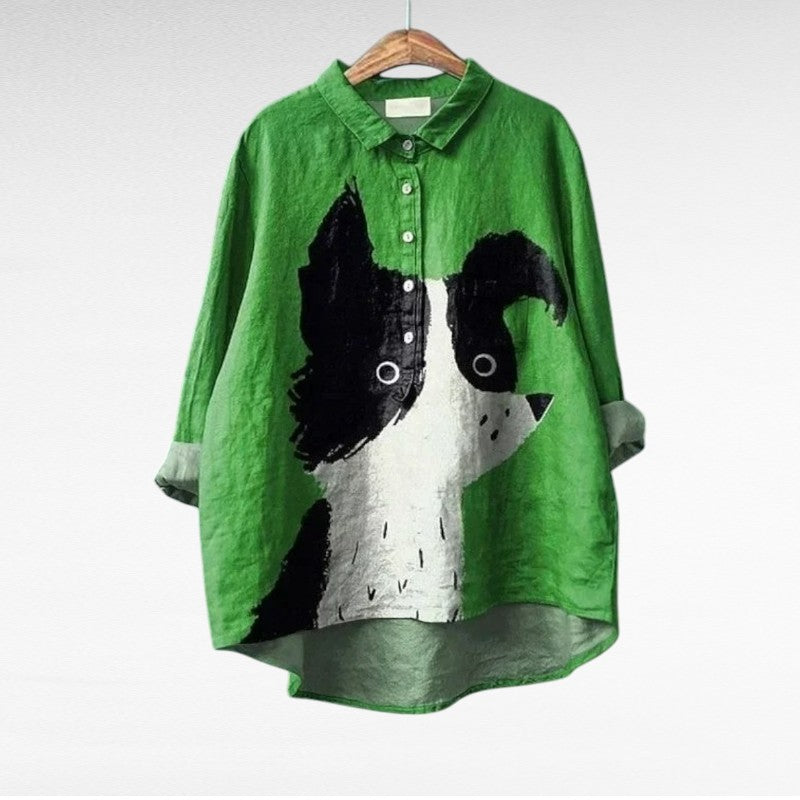 Gabriella | Elegant Breezy Summer Blouse – Green | The Bellemont Sisters Australia