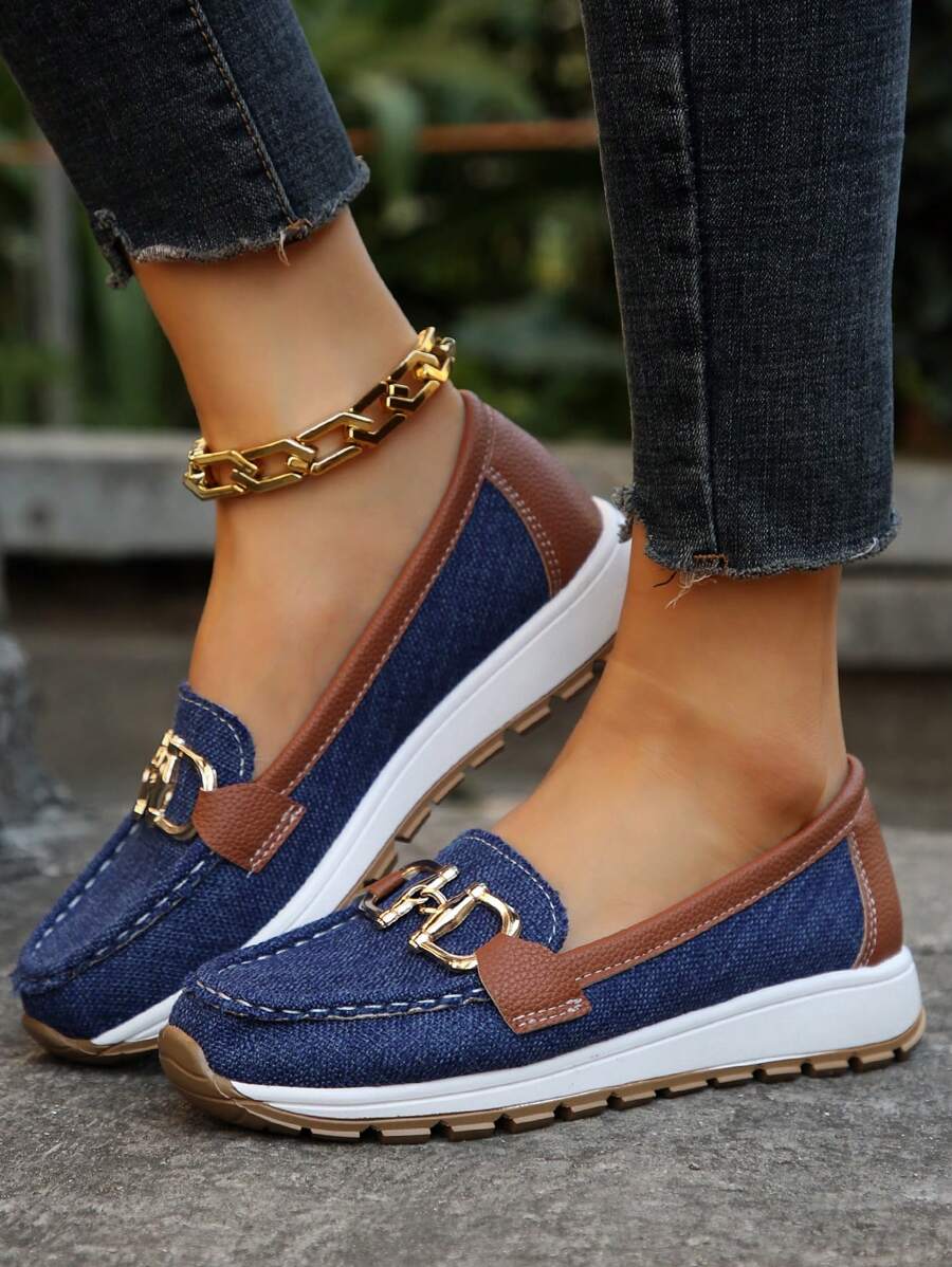 Mia | Non Slip Orthopedic Loafers – Navy | The Bellemont Sisters Australia