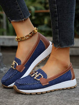 Mia | Non Slip Orthopedic Loafers – Navy | The Bellemont Sisters Australia