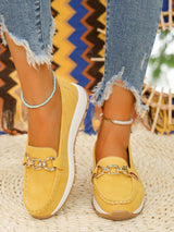 Ellie | Classic Comfortable Loafers – Yellow | The Bellemont Sisters Australia
