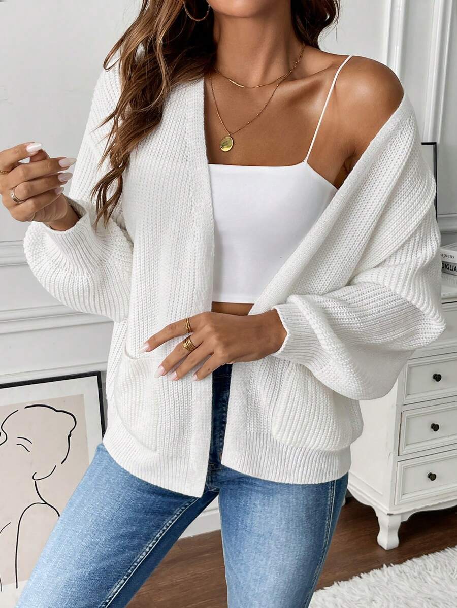 Adalyn | Open Front Cropped Cardigan with Pockets, Cozy Everyday Layer | The Bellemont Sisters Australia