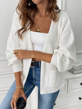 Adalyn | Open Front Cropped Cardigan with Pockets, Cozy Everyday Layer | The Bellemont Sisters Australia