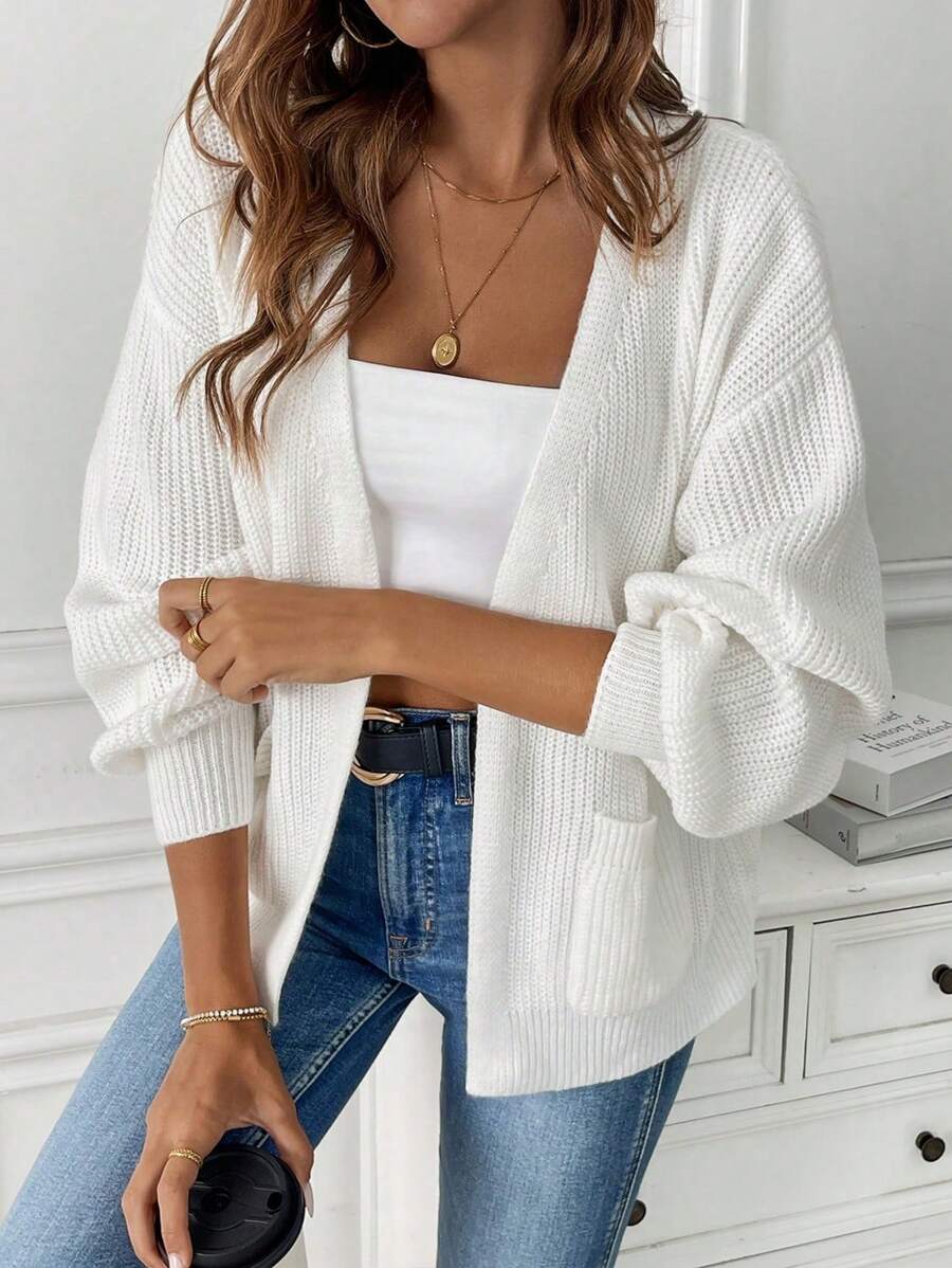 Adalyn | Open Front Cropped Cardigan with Pockets, Cozy Everyday Layer | The Bellemont Sisters Australia