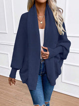 Annika | Shawl Collar Batwing Sleeve Cardigan, Cozy Open Front Layer | The Bellemont Sisters Australia