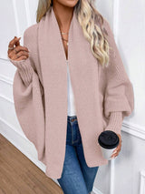 Annika | Shawl Collar Batwing Sleeve Cardigan, Cozy Open Front Layer | The Bellemont Sisters Australia