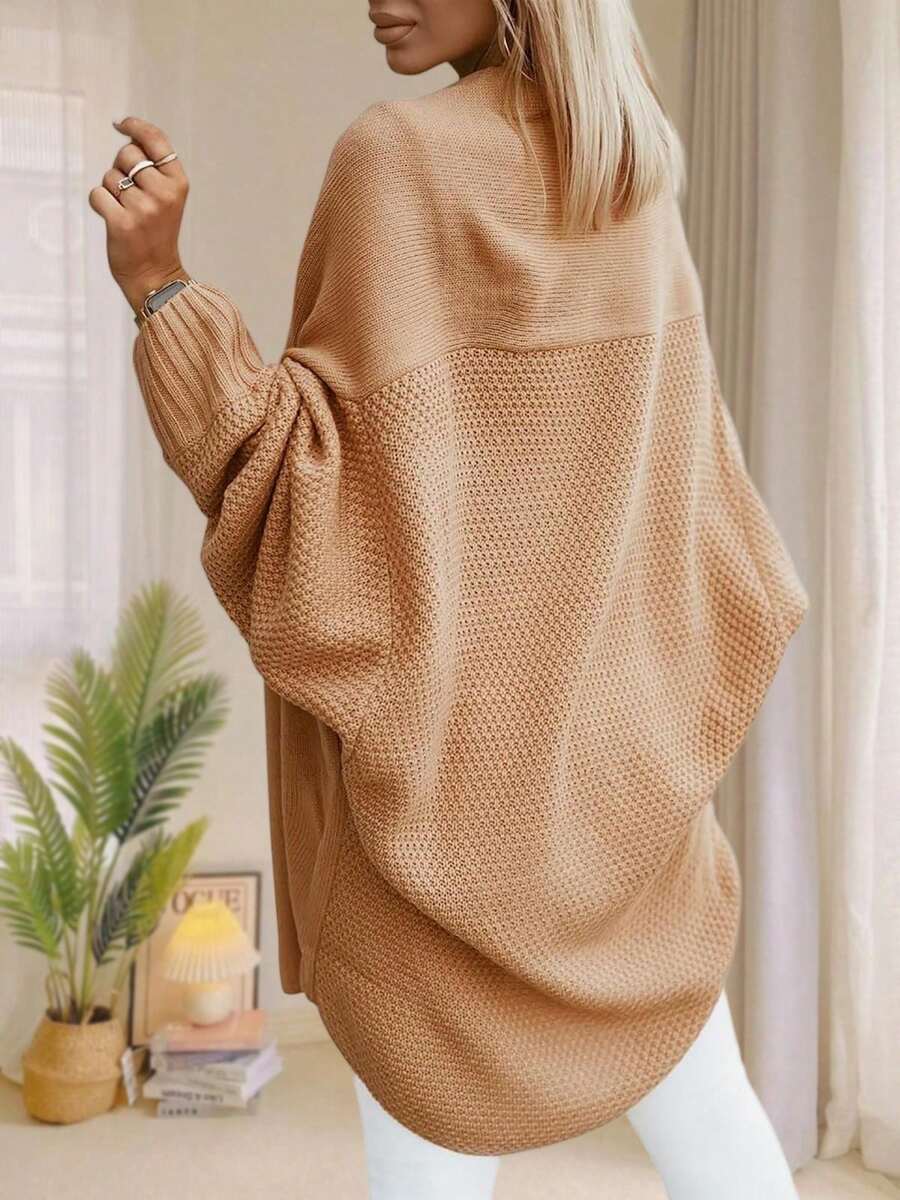 Alondra | Oversized Batwing Sleeve Cardigan, Open Front Longline Sweater | The Bellemont Sisters Australia