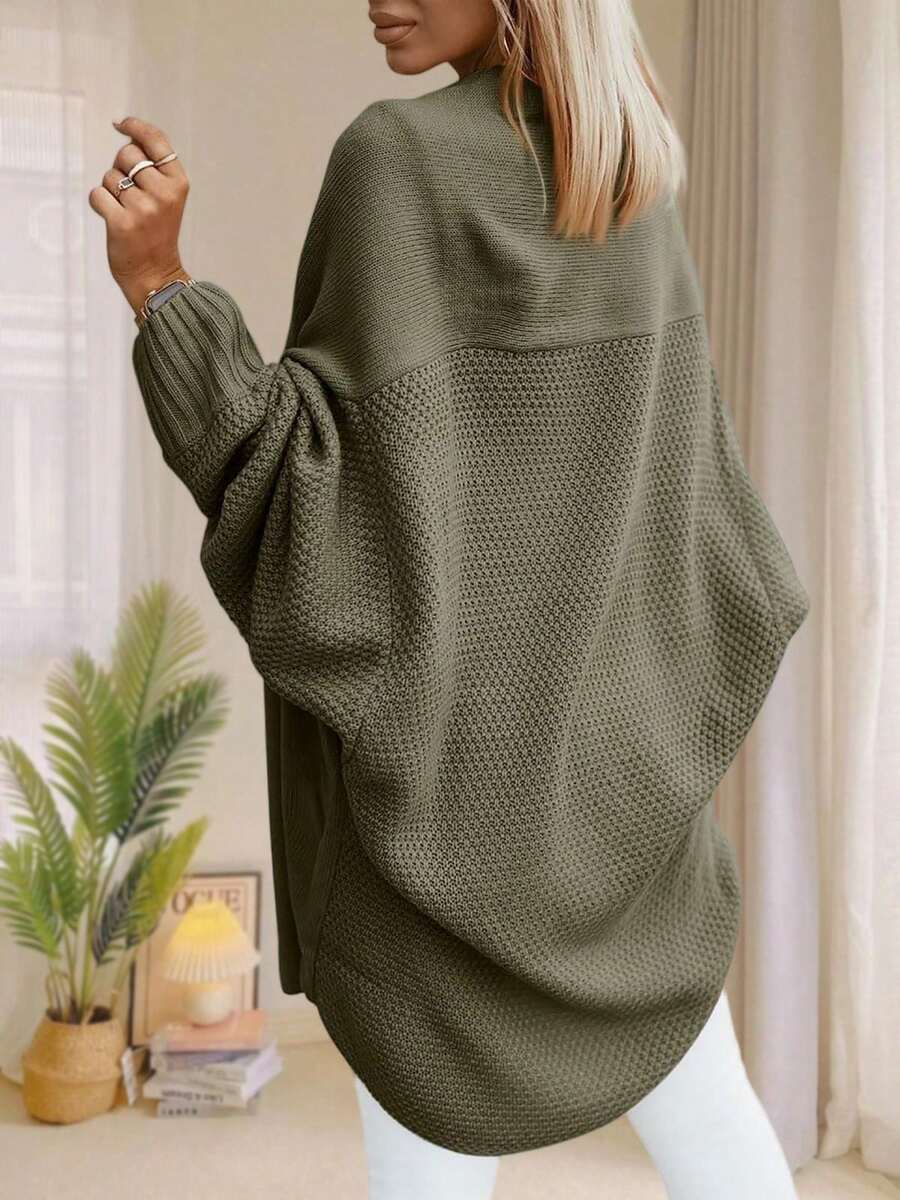 Alondra | Oversized Batwing Sleeve Cardigan, Open Front Longline Sweater | The Bellemont Sisters Australia