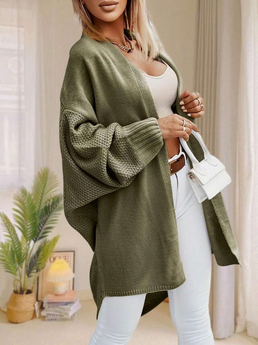Alondra | Oversized Batwing Sleeve Cardigan, Open Front Longline Sweater | The Bellemont Sisters Australia