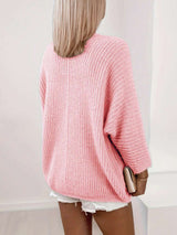 Alyssa | Open Front Knit Cardigan with Batwing Sleeves, Cozy Midi Length Layer | The Bellemont Sisters Australia