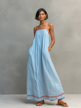 Women's Minimalist Striped Maxi Dress | The Bellemont Sisters Australia