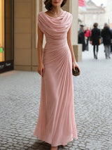 Naira | Elegant Maxi Dress – Pink | The Bellemont Sisters Australia