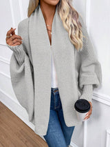 Annika | Shawl Collar Batwing Sleeve Cardigan, Cozy Open Front Layer | The Bellemont Sisters Australia