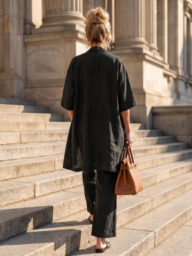 Yael | Three Piece Relaxed Top Pant Set | The Bellemont Sisters Australia
