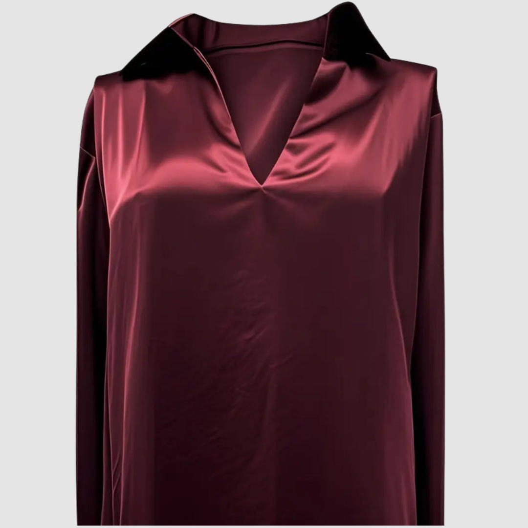 Astrid™ Elegant Satin Blouse | The Bellemont Sisters Australia