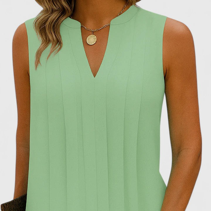 Clarhild | Elegant Flattering Dress With V-Neck | The Bellemont Sisters Australia
