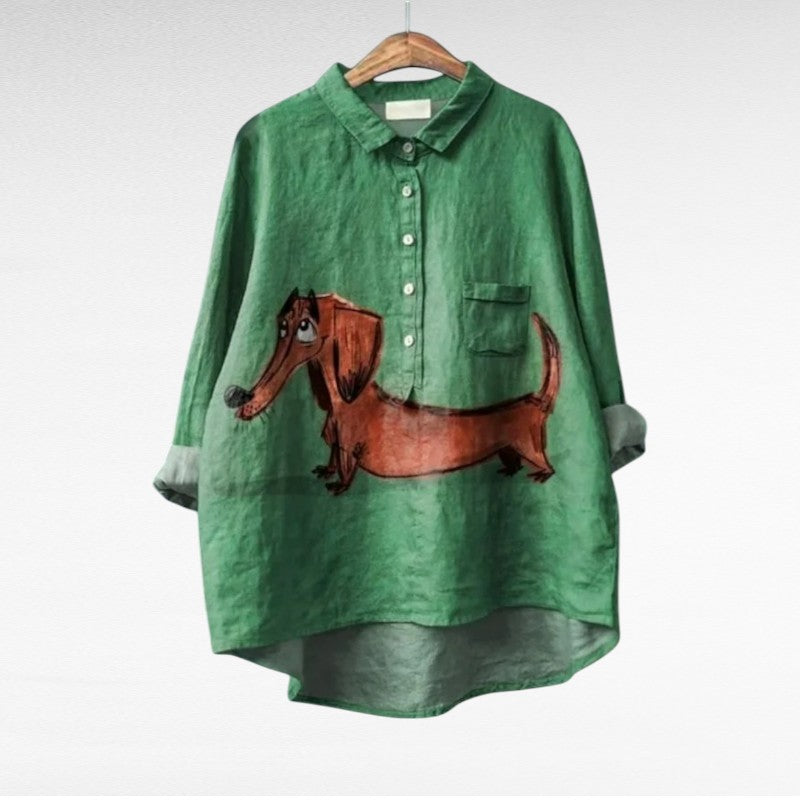 Naomi | Elegant Breezy Summer Blouse – Green | The Bellemont Sisters Australia