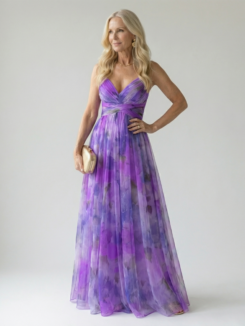 Isel | Soft Wrap Maxi Dress – Purple | The Bellemont Sisters Australia