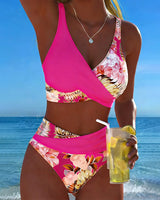 Jolina - Floral Wrap Bikini Set – Pink | The Bellemont Sisters Australia