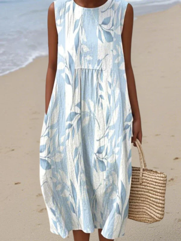 Joy | Leafy Midi Dress – Multicolor | The Bellemont Sisters Australia
