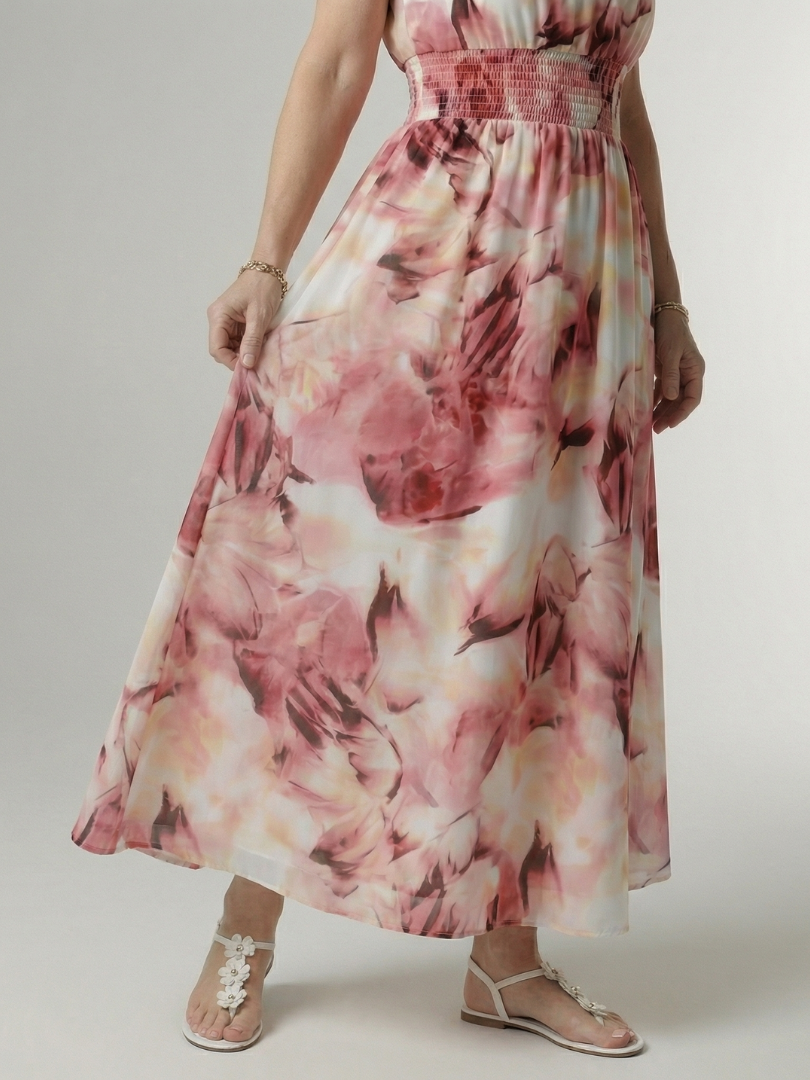 Sylin | Gathered Halter Midi Dress | The Bellemont Sisters Australia