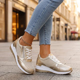 Bijou Wedge Sneakers – Gold | The Bellemont Sisters Australia