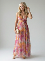 Isel | Soft Wrap Maxi Dress – Multicolor | The Bellemont Sisters Australia
