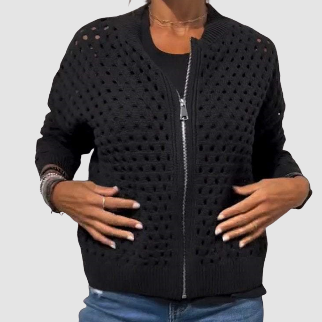Desiree™ - Premium Knitted Cardigan – Black | The Bellemont Sisters Australia