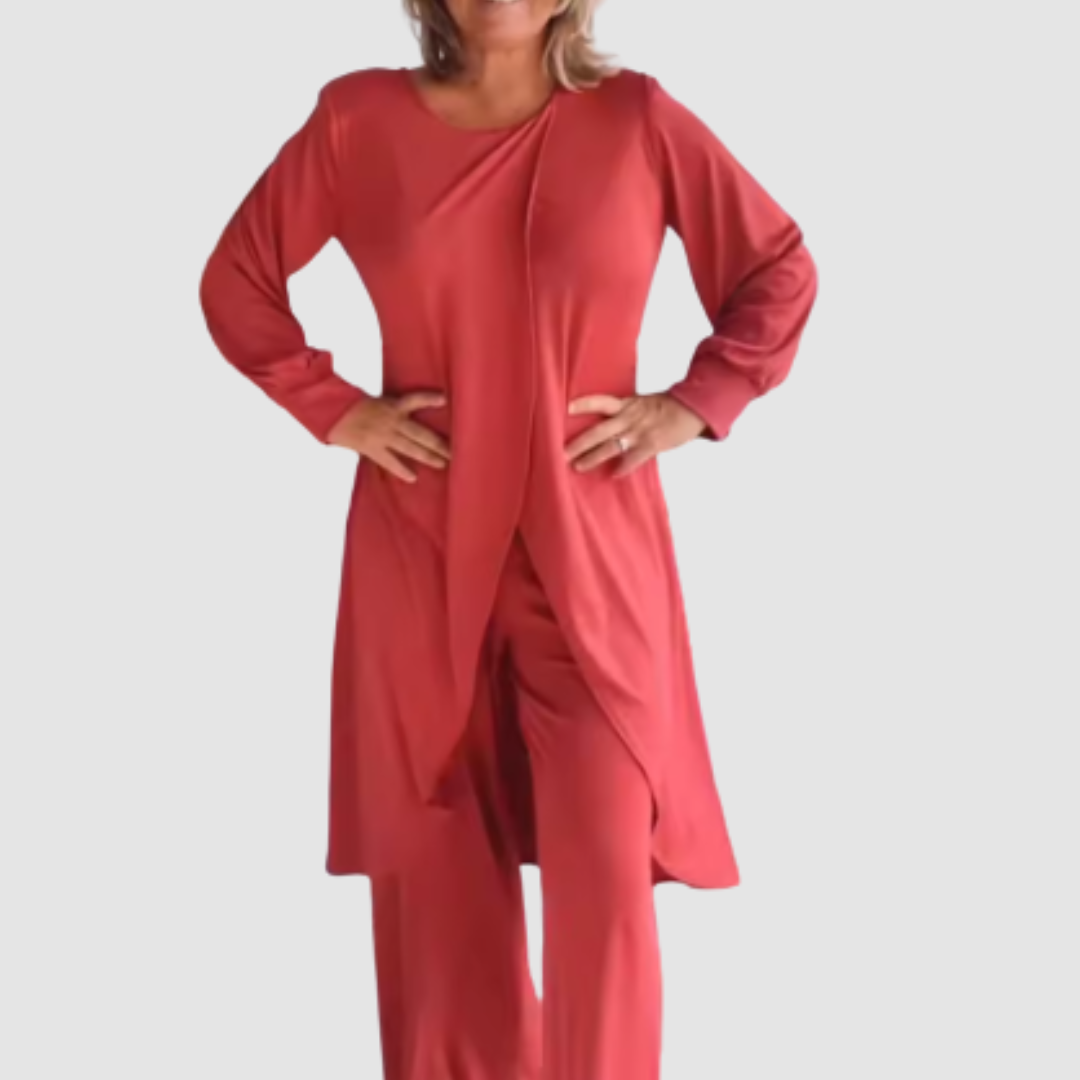 Laine™ Elegant 2-Piece Set – Red | The Bellemont Sisters Australia