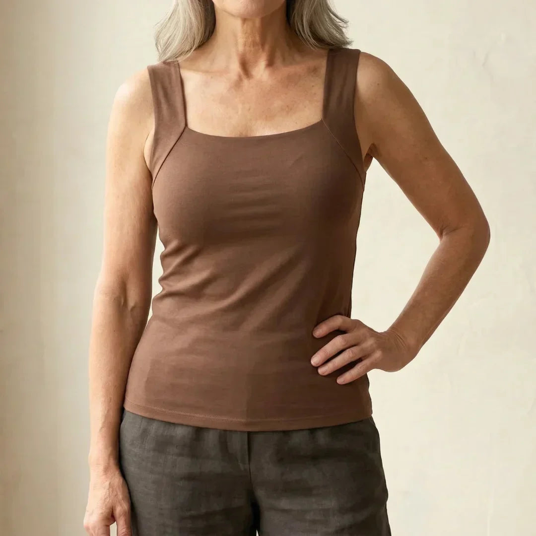 Roxanne | Built In Comfort Bra Tanktop | The Bellemont Sisters Australia