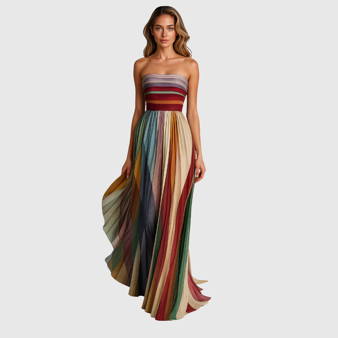 Isola | Chic Long Dress With Elegant Details | The Bellemont Sisters Australia